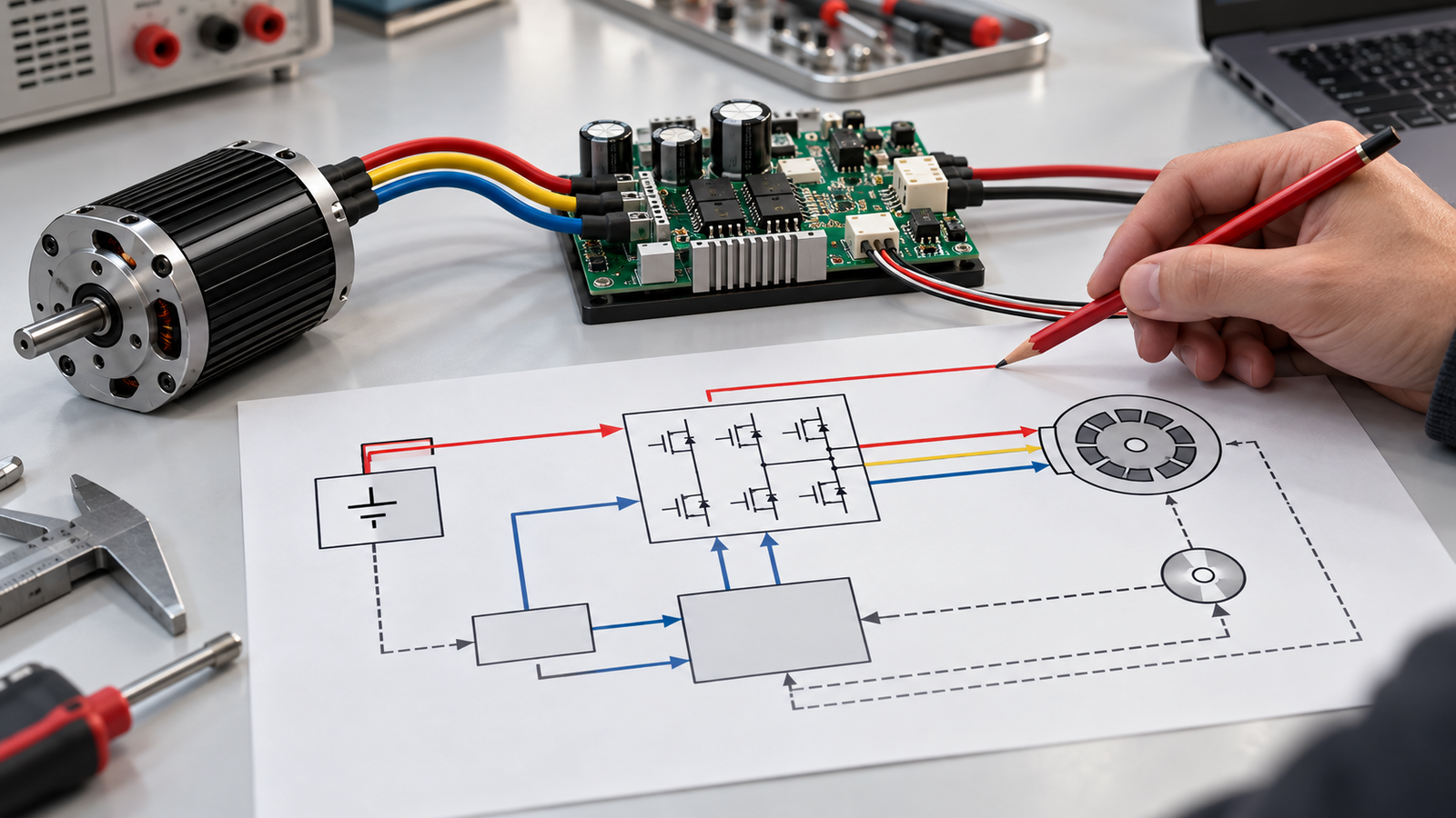 BLDC Motor Control Circuit Diagram: Read the Power, Control and Feedback Paths